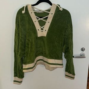 Zara terrycloth sweatshirt